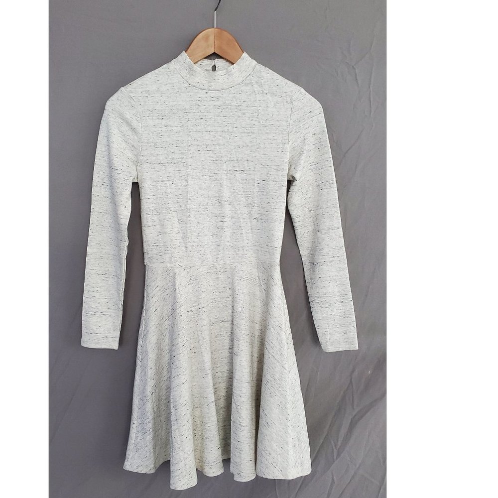 Cream Speckled American Apparel Skater Mini Dress